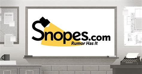 snopes.com .